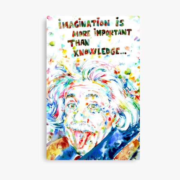 ALBERT EINSTEIN se disant LUI-MÊME Impression sur toile
