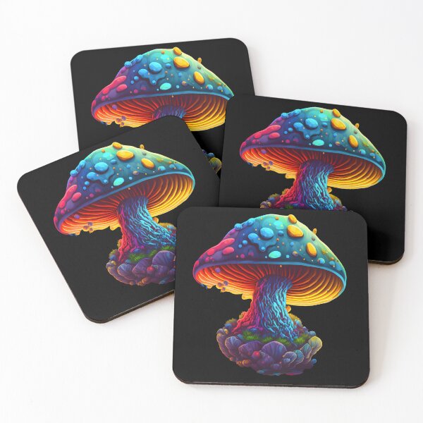 Item preview, Psychedelic Trippy Rainbow Rave Mushroom designed and sold by Iosis-Art.