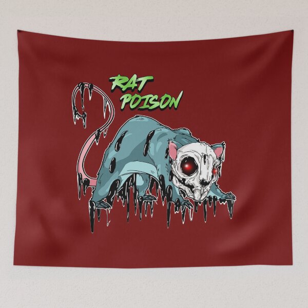 Item preview, Grunge, red-eyed skull rodent rat melting drip: Rat Poison designed and sold by iduzarts.