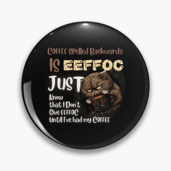 Item preview, Coffee Spelled Backwards designed and sold by Cute-Jory-Store.