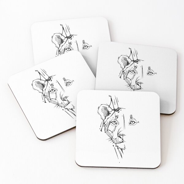 Item preview, Lioness Partner Line Art - Minimalist designed and sold by Lineart-Arts.