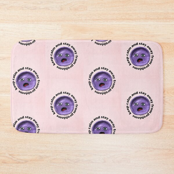 Artikelvorschau, Keep Calm and Stay Away From Problems Purple Blob Dude, Aesthetic Pink | lilsboobthangs entworfen und verkauft von lilsboobthangs.