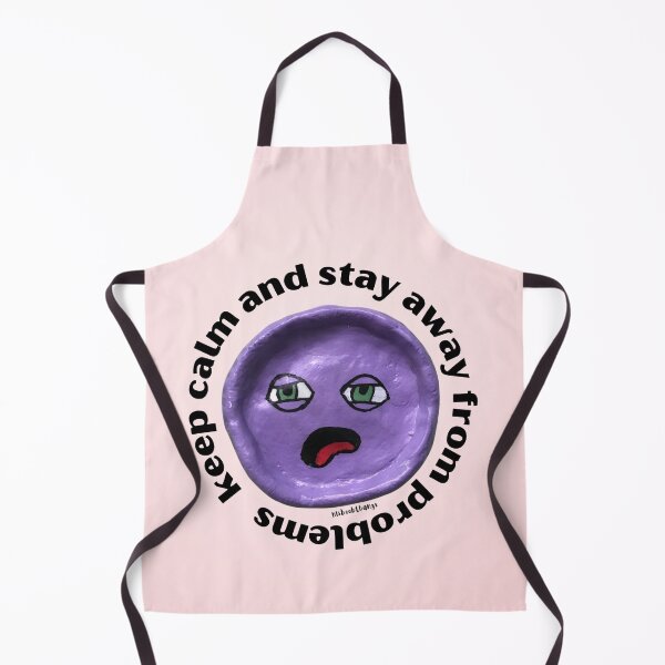 Item preview, Keep Calm and Stay Away From Problems Purple Blob Dude, Aesthetic Pink | lilsboobthangs designed and sold by lilsboobthangs.
