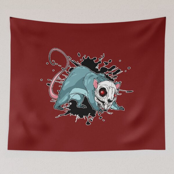 Item preview, Grunge, red-eyed skull rodent rat splat  designed and sold by iduzarts.