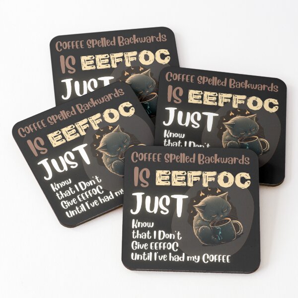 Item preview, Coffee Spelled Backwards designed and sold by Cute-Jory-Store.
