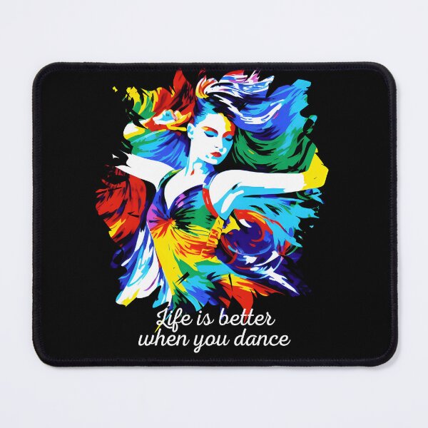 Item preview, Life is better when you dance - abstract dancer designed and sold by EvergreenWhimsy.
