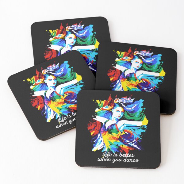 Item preview, Life is better when you dance - abstract dancer designed and sold by EvergreenWhimsy.