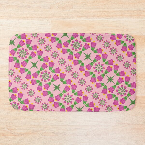 Item preview, Pink Retro Bell Flower Mandalas designed and sold by Elisa Yinh Creative.