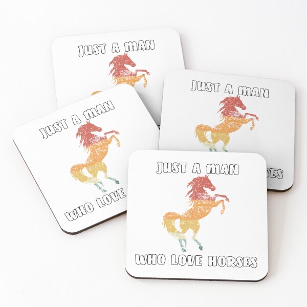 Item preview, just a man who loves horses designed and sold by Catsloversdotme.