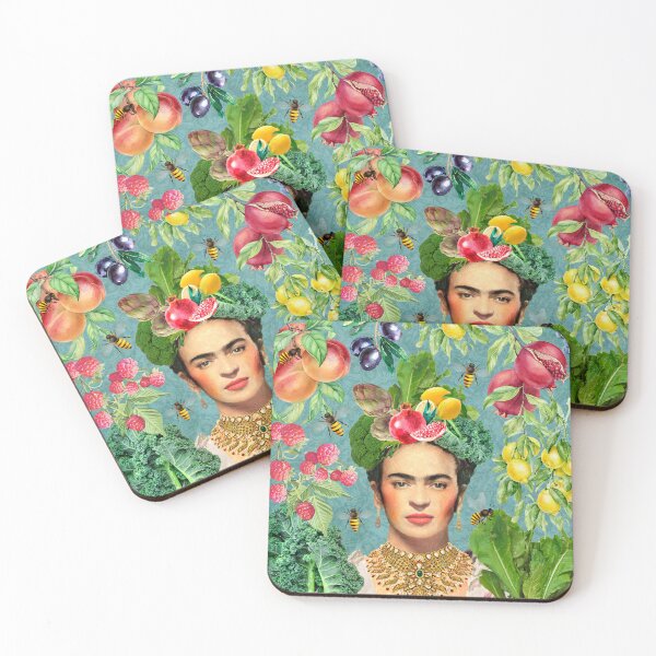 Item preview, Frida Kahlo Teal Vegan designed and sold by Muycote.