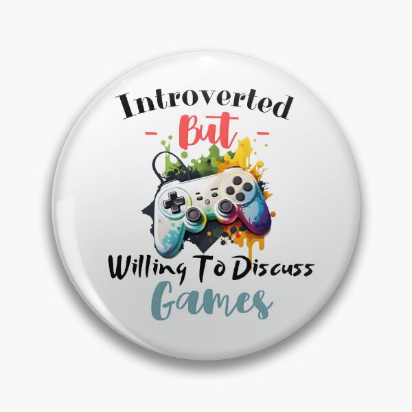 Item preview, Introverted but willing to discuss games designed and sold by AHthatIsNice.