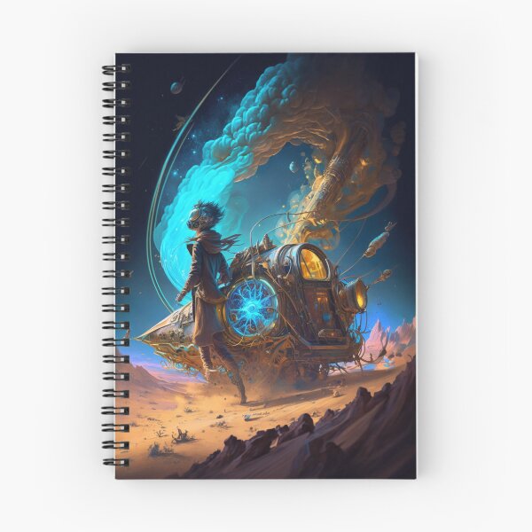 Item preview, Timetraveler Drifting Through a Space Desert with Glass Trees, Featuring a Blend of Sci-Fi and Fantasy Elements designed and sold by kfir marco.