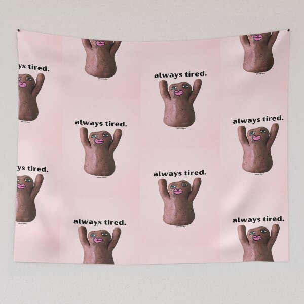 Item preview, Always Tired Mr. Blob, Aesthetic Pink | lilsboobthangs designed and sold by lilsboobthangs.