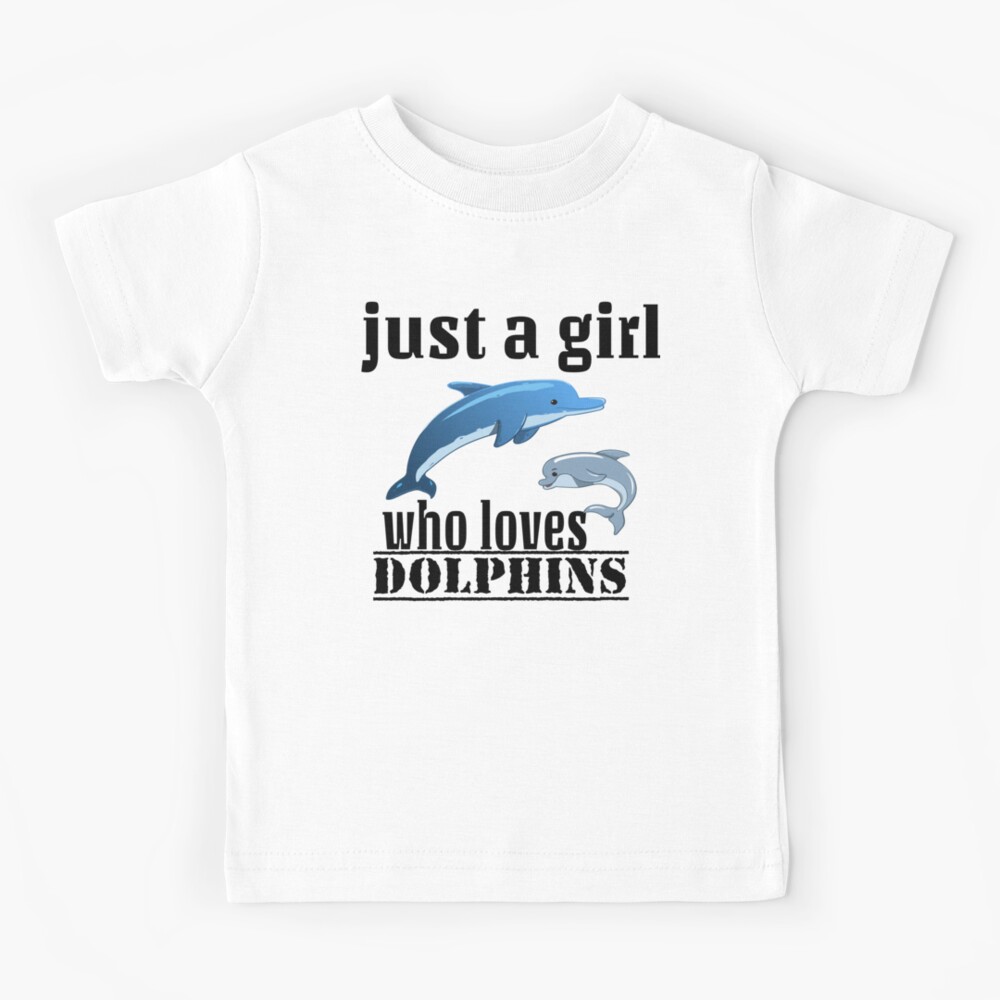 LatiendadeAryam Dolphins I Just Love Them Kids T-Shirt