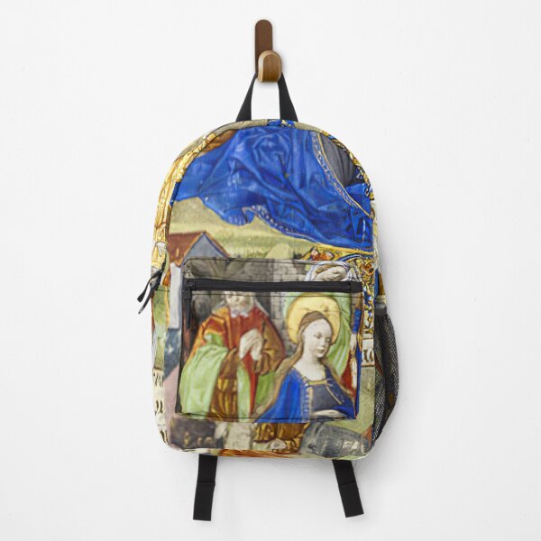 Item preview, Heavenly Homage: A Vibrant Medieval Illumination of the Virgin Mary and Baby Jesus designed and sold by IlluminatedPage.