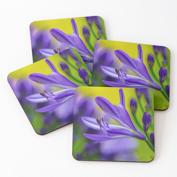 Item preview, Purple African lily flower designed and sold by marcrolandscape.