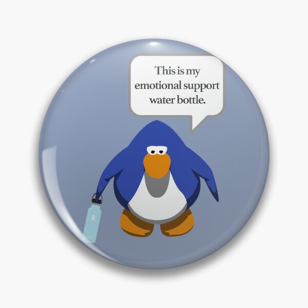 Item preview, blue emotional support hydro - club penguin designed and sold by Kool Stickers.