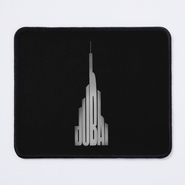 Item preview, Dubai-Burj Khalifa Typography Grey designed and sold by flydye.