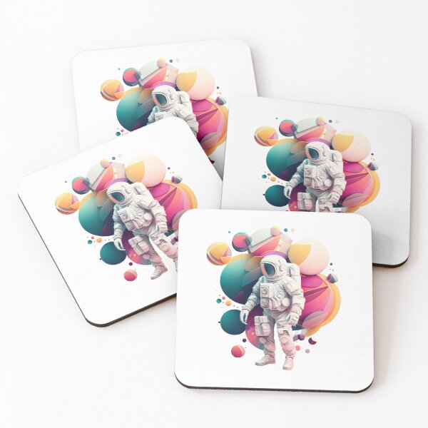 Item preview, Abstract Shapes in Pastel Colors Combine to Create an Astronaut designed and sold by kfir marco.