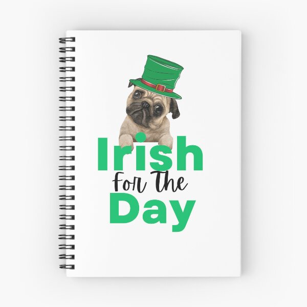 Item preview, Irish for the day dog, st Patricks day pug. St Patricks Pug. Pug irish Mamma designed and sold by Doggymadness.