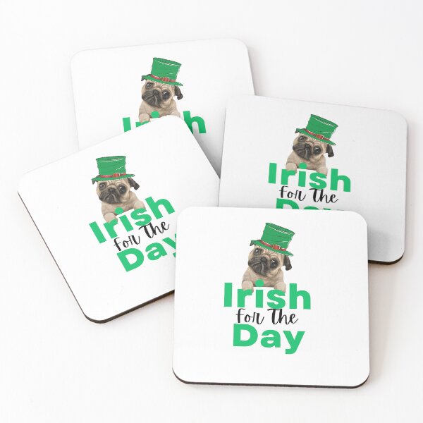 Item preview, Irish for the day dog, st Patricks day pug. St Patricks Pug. Pug irish Mamma designed and sold by Doggymadness.