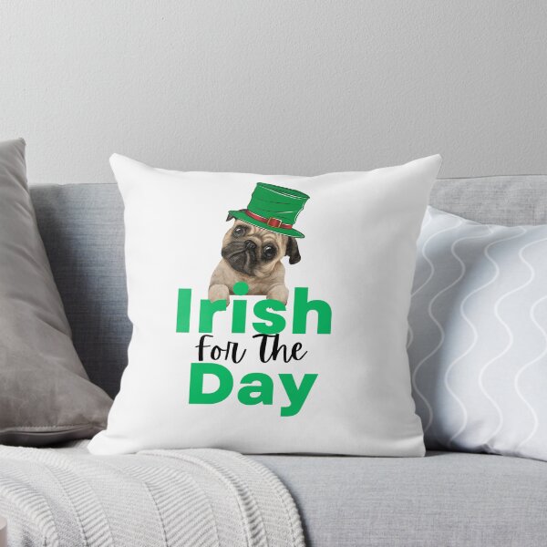 Item preview, Irish for the day dog, st Patricks day pug. St Patricks Pug. Pug irish Mamma designed and sold by Doggymadness.