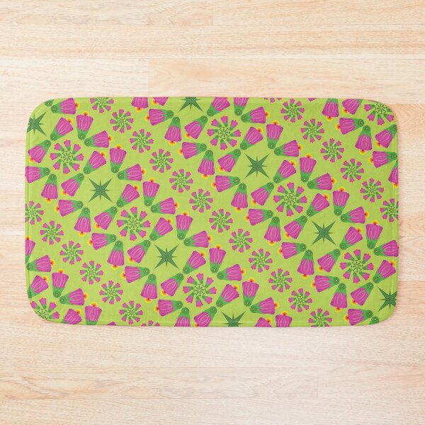 Item preview, Green Retro Bell Flower Mandalas designed and sold by Elisa Yinh Creative.