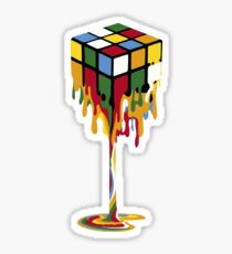 Melting Rubik's Cube Sticker