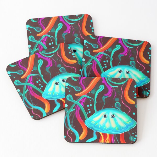 Item preview, An adorable multicolored jellyfish designed and sold by MetaLinda.