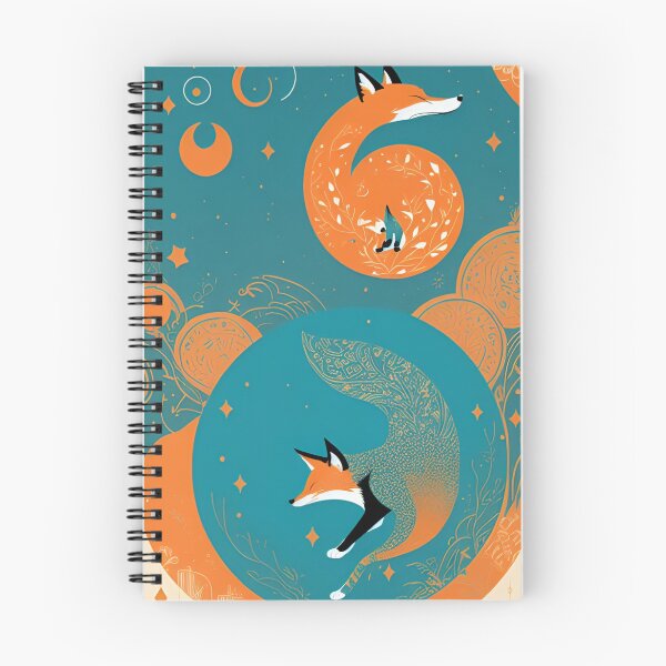 Item preview, Floral Flower Fox Yoga designed and sold by ShopSunday.
