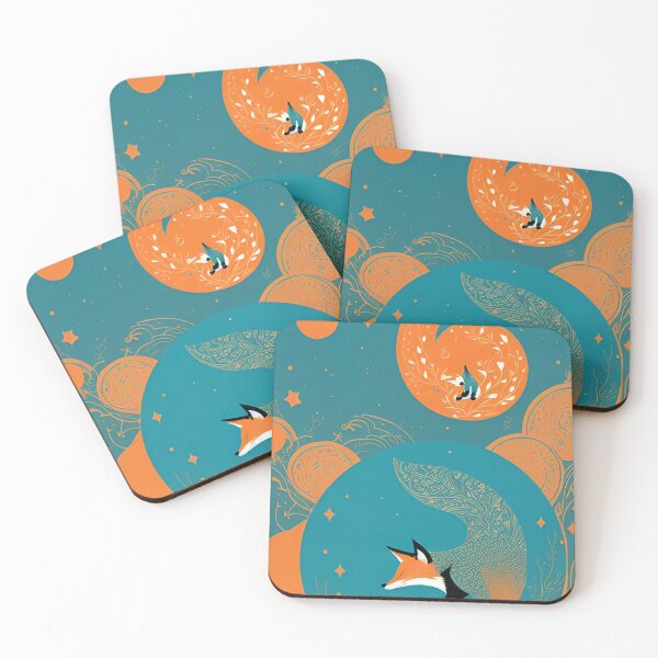 Item preview, Floral Flower Fox Yoga designed and sold by ShopSunday.