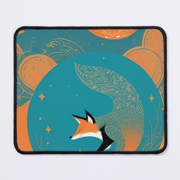 Item preview, Floral Flower Fox Yoga designed and sold by ShopSunday.