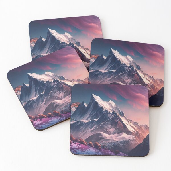 Item preview, Alpine Majesty - Mountains - Nature Landscape Digital Art Collection designed and sold by artbankai.