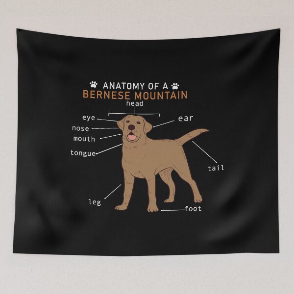 Item preview, Dog anatomy dark design cartoon sketch designed and sold by snowgirlshop.