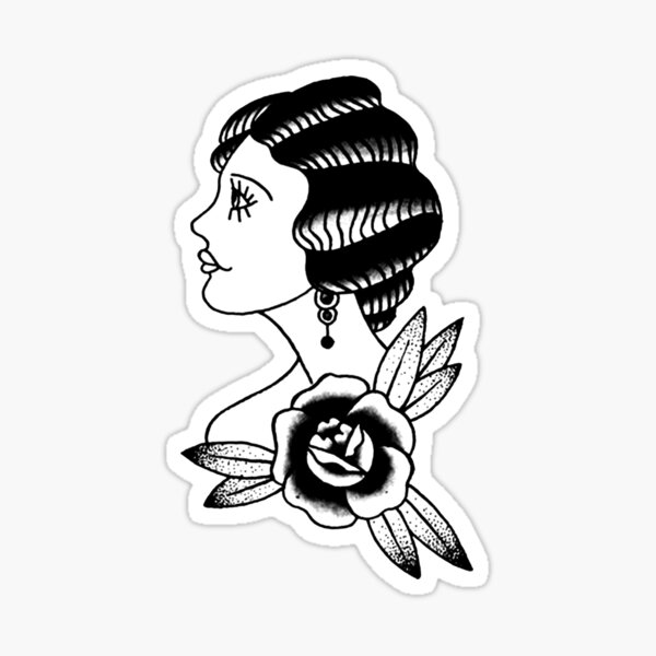 Traditional Gypsy Tattoo Stickers for Sale  Redbubble