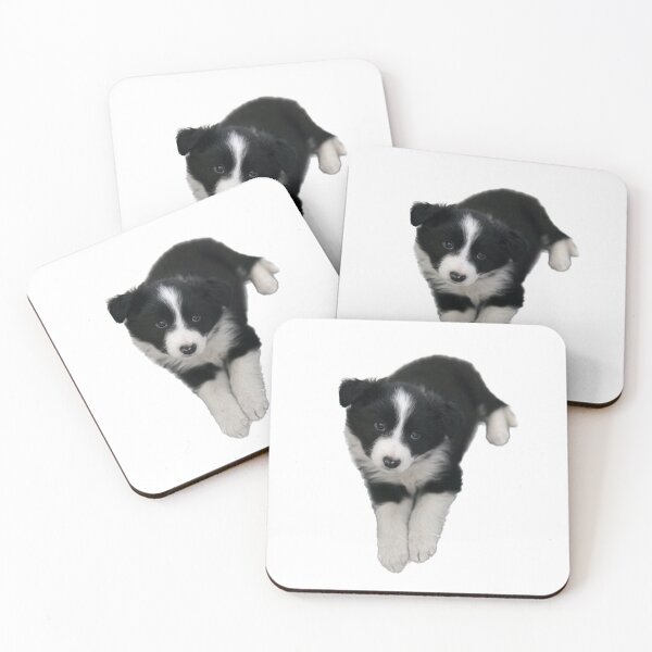 Item preview, Pegatina de cachorro de border collie, bebé border collie designed and sold by Tropical Blood.