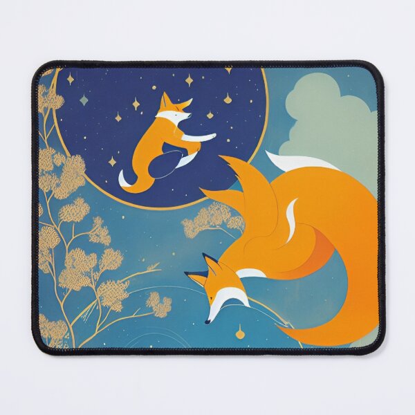 Item preview, Flower Floral Fox Yoga Beauty designed and sold by ShopSunday.
