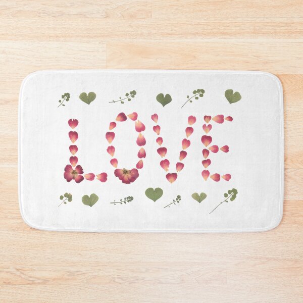 Item preview, Love pressed flower rose petal leaves and heart-shaped leaves, romantic gift designed and sold by botanikdesign.