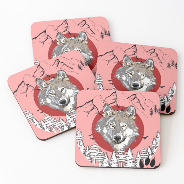 Item preview, Wild mountain wolf, Ideal gift designed and sold by Ksmith-Style.
