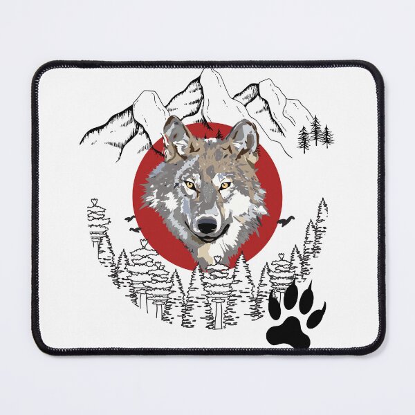Item preview, Wild mountain wolf, Ideal gift designed and sold by Ksmith-Style.