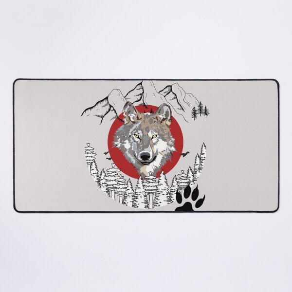 Item preview, Wild mountain wolf, Ideal gift designed and sold by Ksmith-Style.