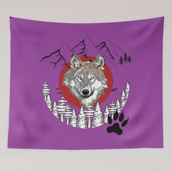 Item preview, Wild mountain wolf, Ideal gift designed and sold by Ksmith-Style.
