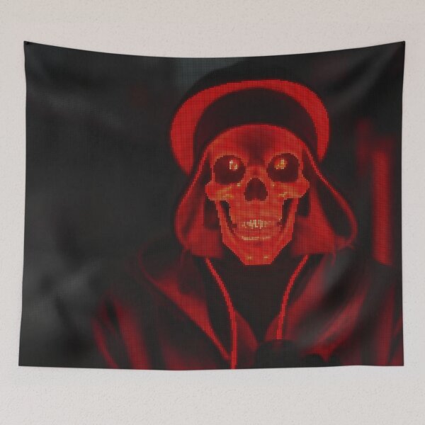 Item preview, Flaming Glowing Skull 8-bit Pixel Art designed and sold by PixelDripped.