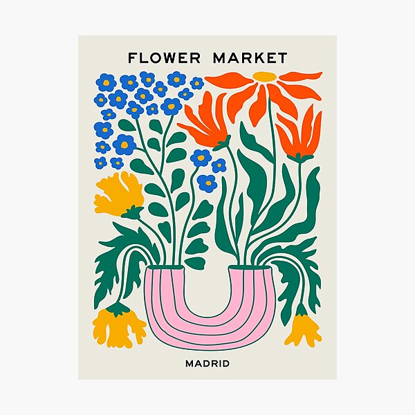 Flower Market 04: Madrid Photographic Print