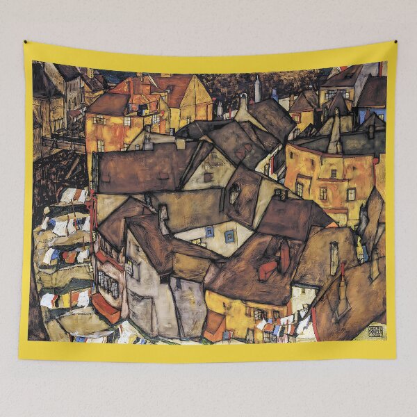Item preview, Egon Schiele - Krumau - Crescent of Houses designed and sold by magicmagnet.