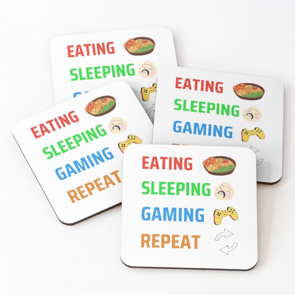 Item preview, Eating, sleeping, gaming, repeat. designed and sold by TJHstudio.