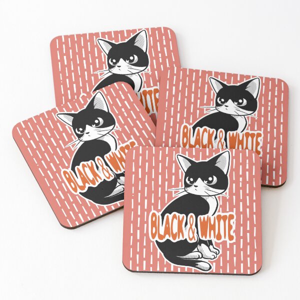 Item preview, Black & White Kitty designed and sold by BATKEI ART.