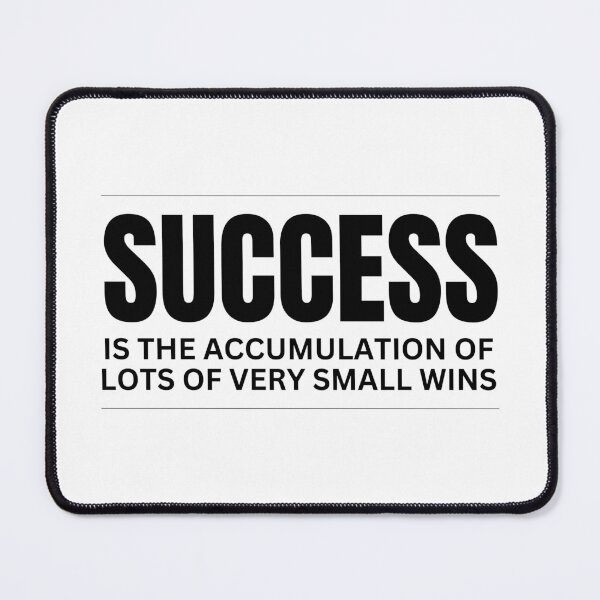 Item preview, 'Success is the accumulation of lots of very small wins' Success Definition, Success Motivation, Successful, Office & Entrepreneur Motivation designed and sold by DailyDrive.