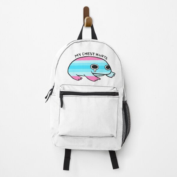 Item preview, My Chest Hurts | Pink and Blue Transmasc Pride Frog designed and sold by iristocat.