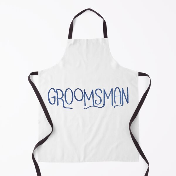 Item preview, Groomsman typography label blue designed and sold by chuckletuckle.
